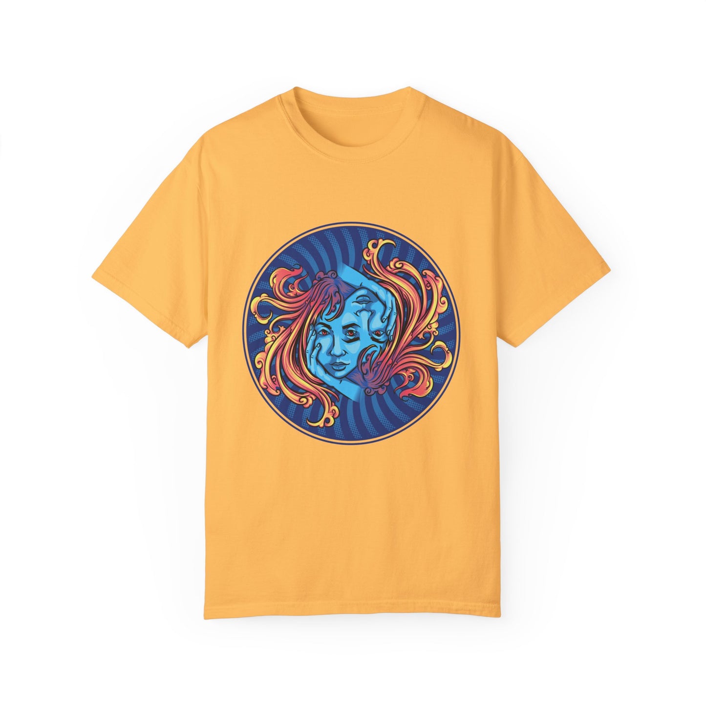 Blue ImagineKid Logo- Unisex Garment Dyed T-shirt