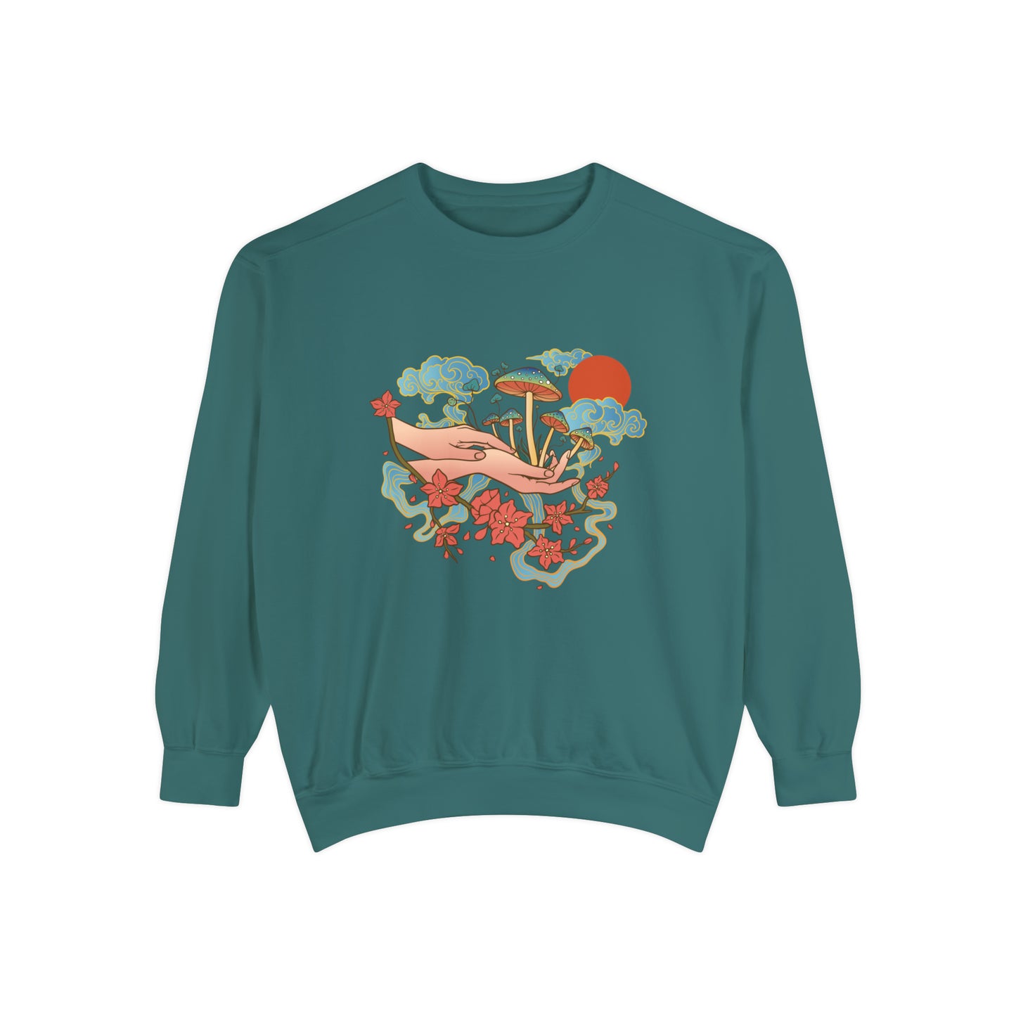 Mushroom Hand Forest Sweatshirt