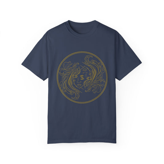 Golden ImagineKid Logo- Unisex Garment Dyed T-shirt