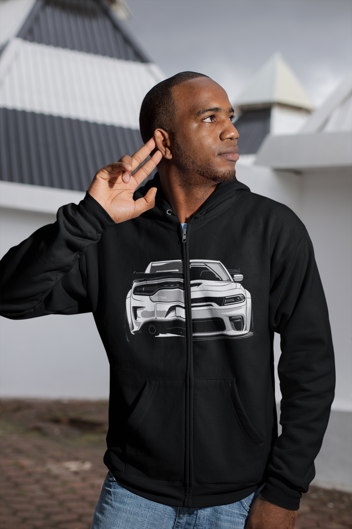 Charger Hellcat Full Zip Hooded Sweatshirt